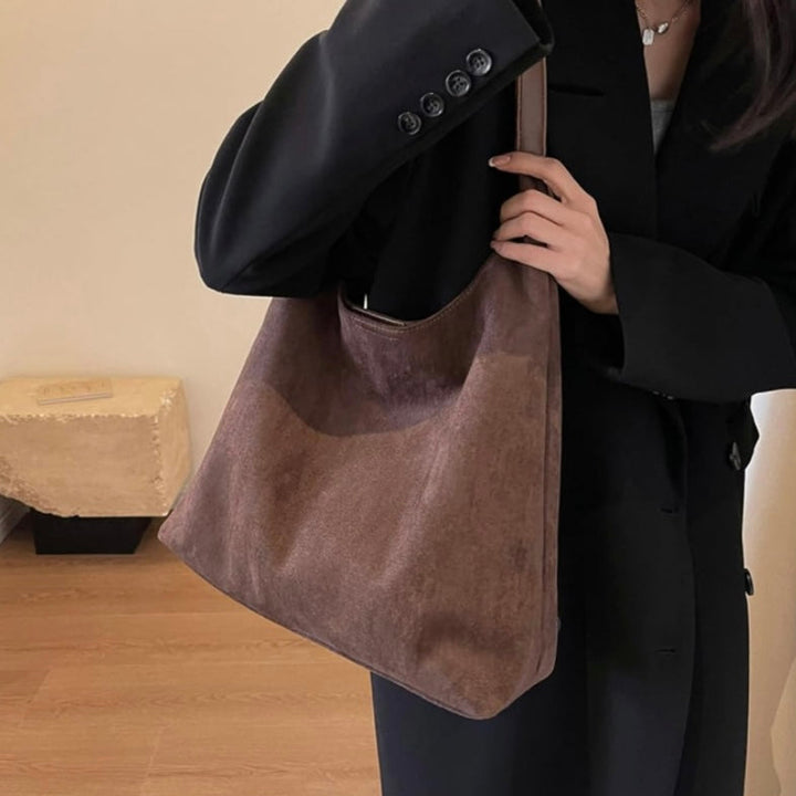 Suede Tote Bag