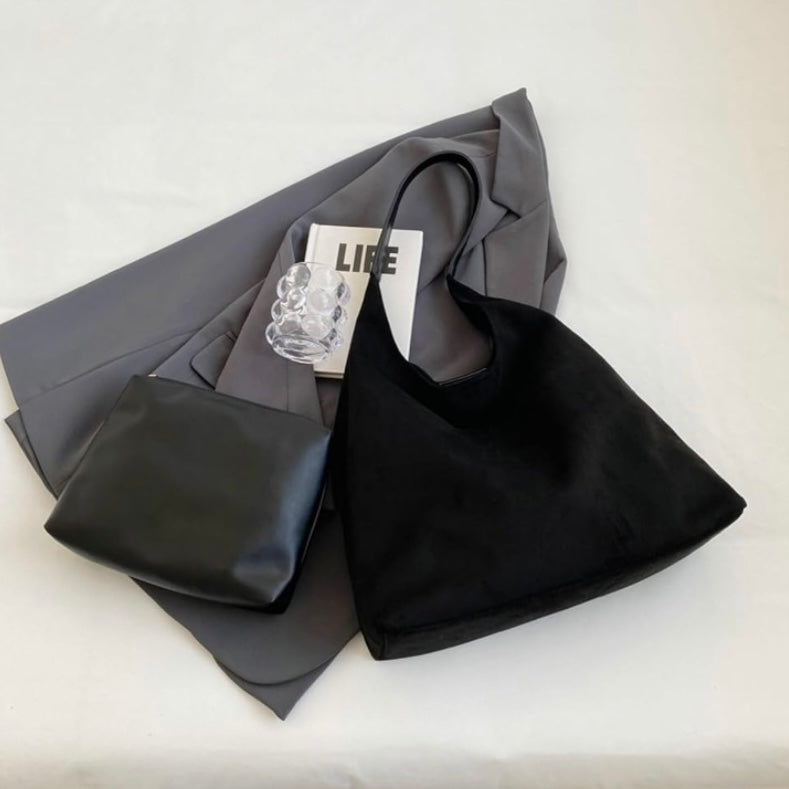 Suede Tote Bag