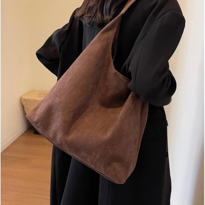 Suede Tote Bag